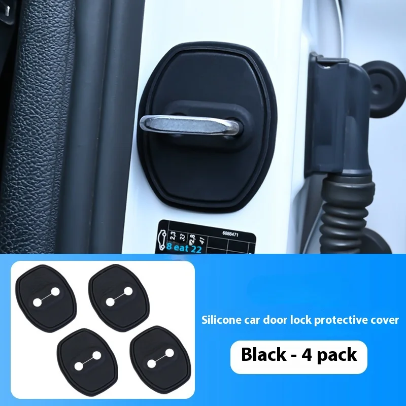 Van toepassing op Chuanqi Autodeur Beschermend Pad Siliconen Mute Schakelaar Deurslot Anti-Roest Accessoires Deurslot cover