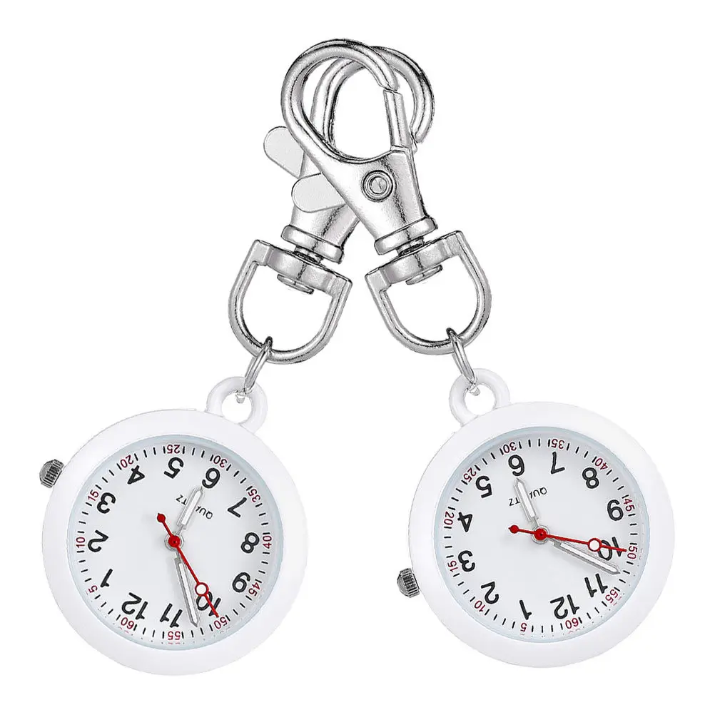 

2Pcs Nurse Pocket Watch Vintage Design Portable Watch Large Clear Dial Stopwatch Nursing Timers