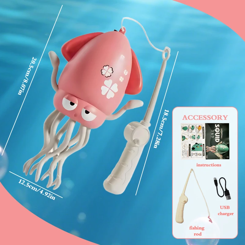 Leuke en educatieve elektrische obstakelverminderende octopus, met LED-verlichting en muziektans, familie-entertainmentspeelgoed