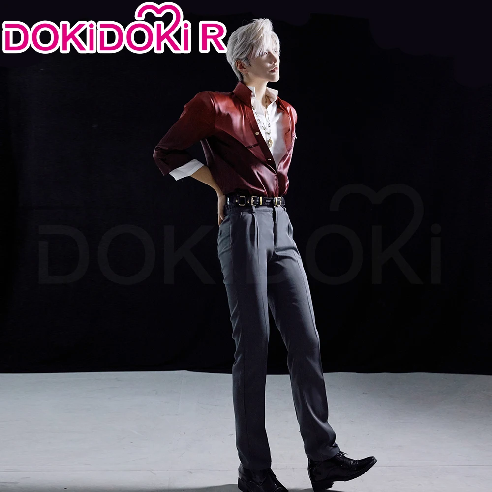 Sylus Cosplay Costume Game Love and Deepspace【S-2XL】DokiDoki-R Men Daily Red Suit Costume Sylus Qinche Cosplay Plus Size