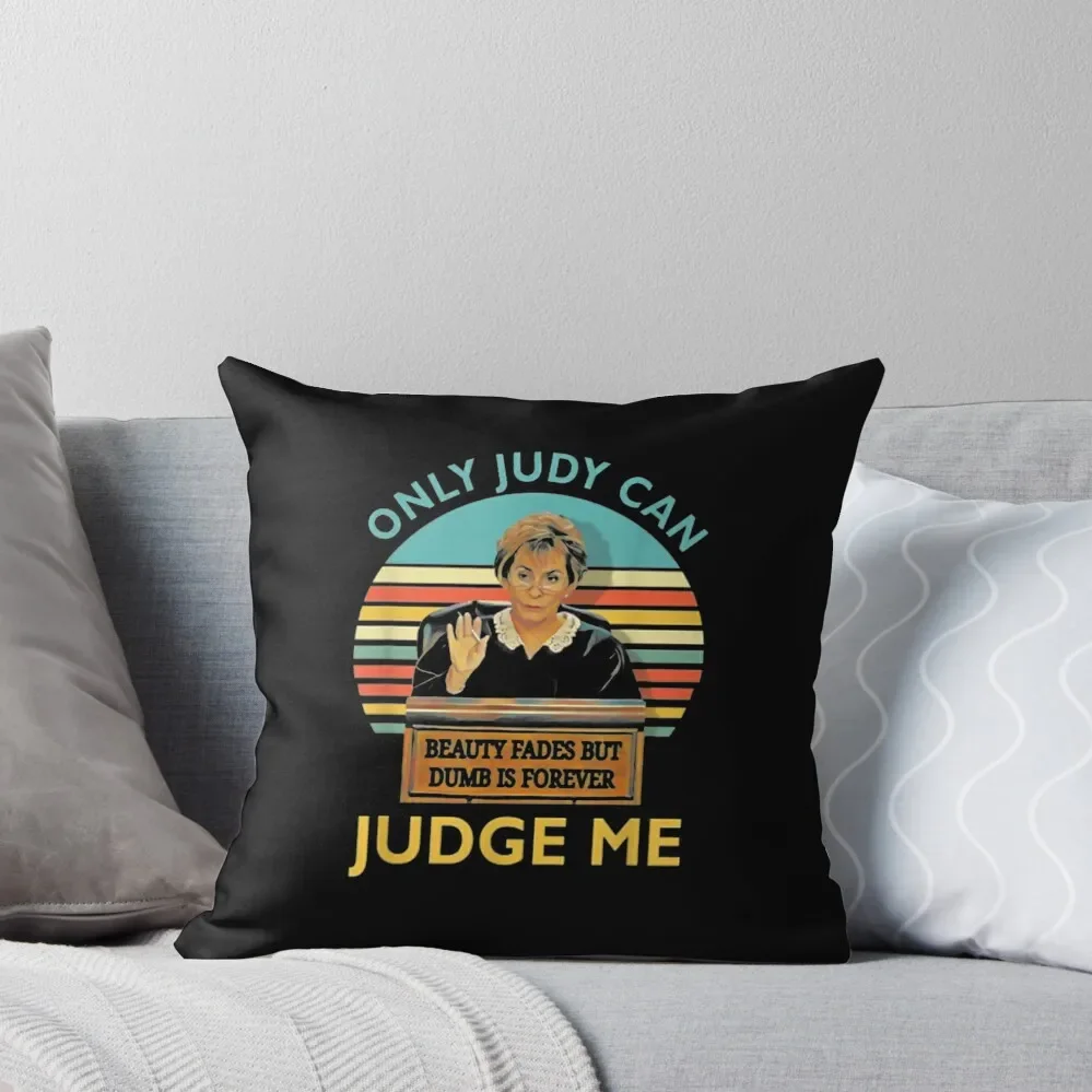 

Only Judy Can Judge Me Vintage Throw Pillow Cushions home decor items pillow