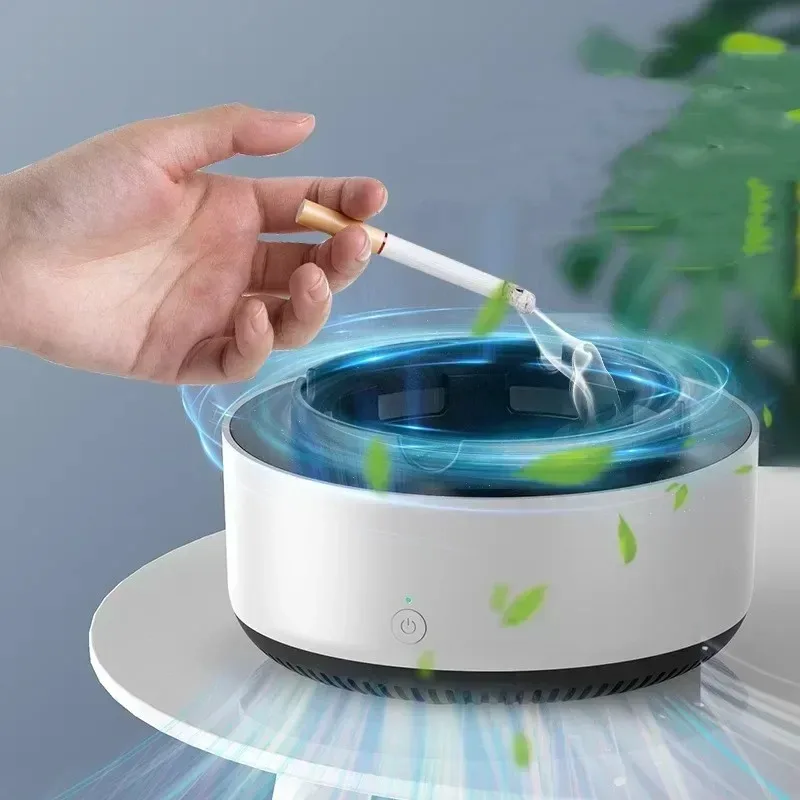 

Smoke Removal Air Purification Ashtray Anion Purification Practical Automatic Purifier Ashtray Portable Gadgets For Car Ashtray