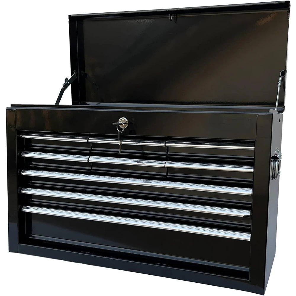 Portable Metal Tool Chest with 9 Drawers, 24