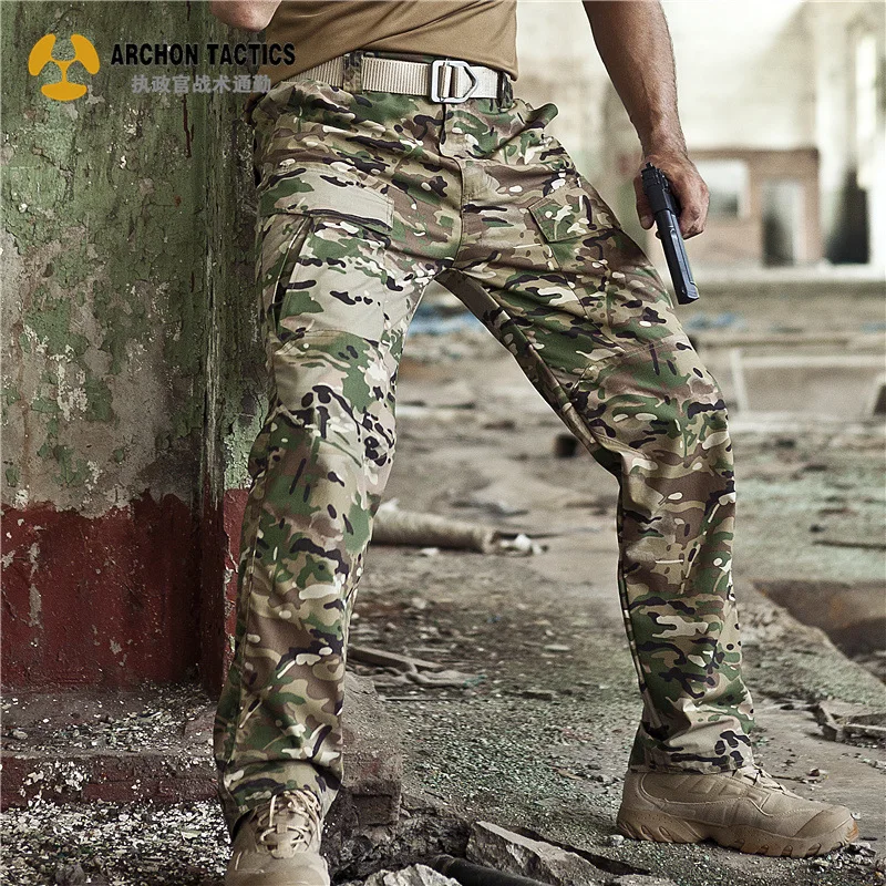 

Мужские тактические брюки, водонепроницаемые брюки-карго с несколькими карманами, уличные камуфляжные брюки для кемпинга, охоты и пешего туризма