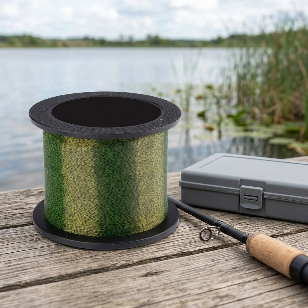 1000M Camouflage Nylon Fishing Line Spool Built for Dependable Performance in Warm and Cool Water Temperature Ranges