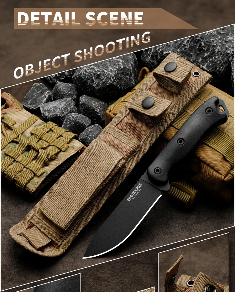 Hochwertige Outdoor-Messer, tragbare Notfallmesser für Outdoor-Wanderungen und Camping, Geschenke für Männer. – Detail 5
