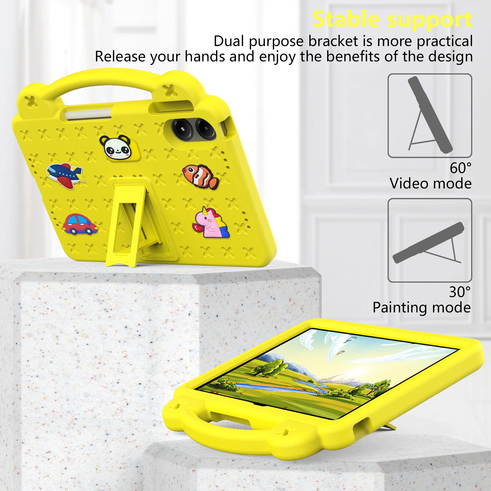 حافظة لهاتف Xiaomi Redmi Pad 2 Pro 12.1 بوصة 2025 غطاء لوحي EVA Bear لهاتف Redmi Pad Pro 12.1 بوصة غطاء حماية مقاوم للصدمات