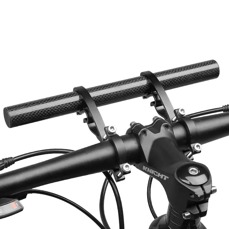 

Bike Integrated Handle Aluminum Extension Bar Bike Computer Light Phone Stand Durable Carbon Handlebar Extender Road