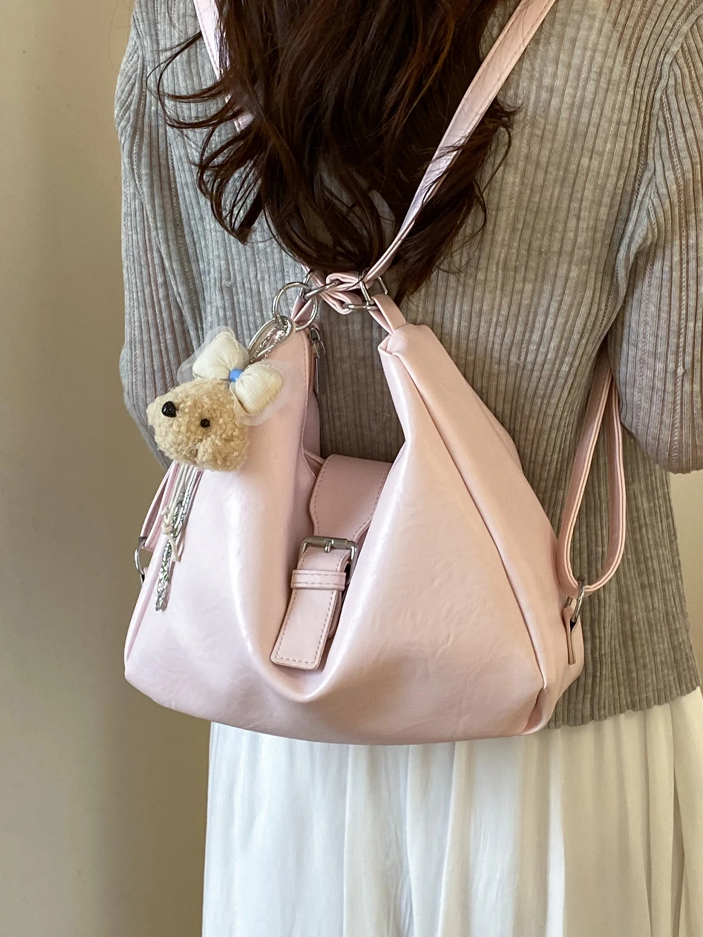 

Large Capacity Commuter Bag Women's 2026 New Trend Summer High-End Single Shoulder Bag Multi-Function Crossbody Double Should...