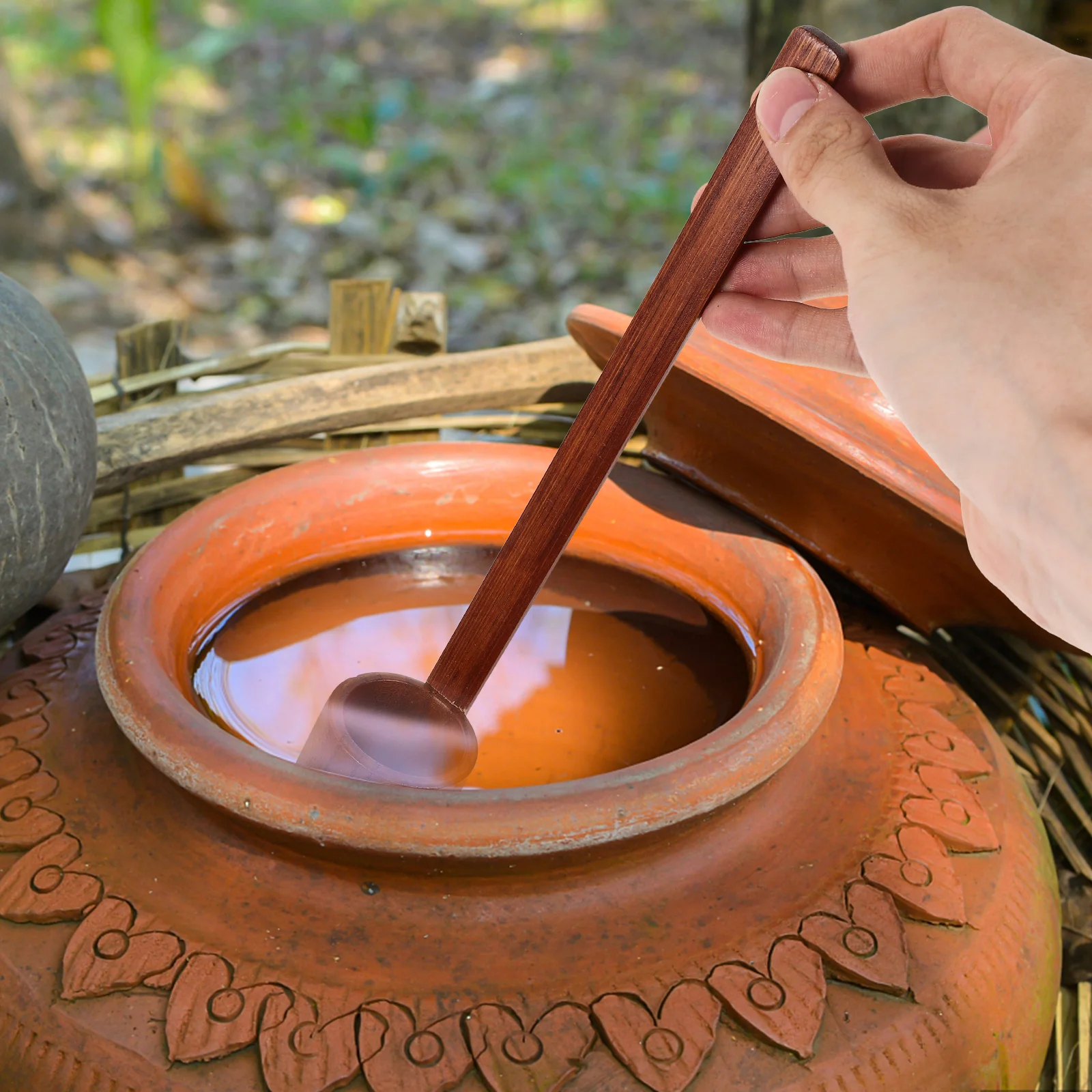 

Wooden Wine Ladle 100ml Long H Spoon Kitchen Beer Pouring Water Measuring Tool Tea Ceremony Practical Durability Easy Use