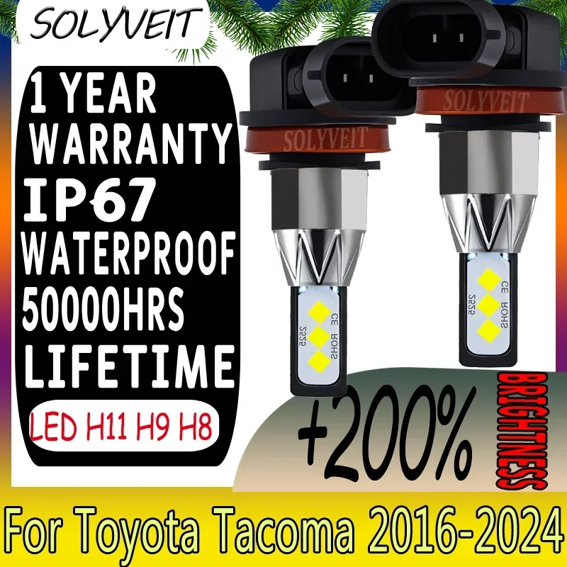 

Enhanced Visibility Easy to Remove H11 H9 H8 High/Low/Fog Light For Toyota Tacoma 2016 2017 2018 2019 2020 2021 2022 2023 2024