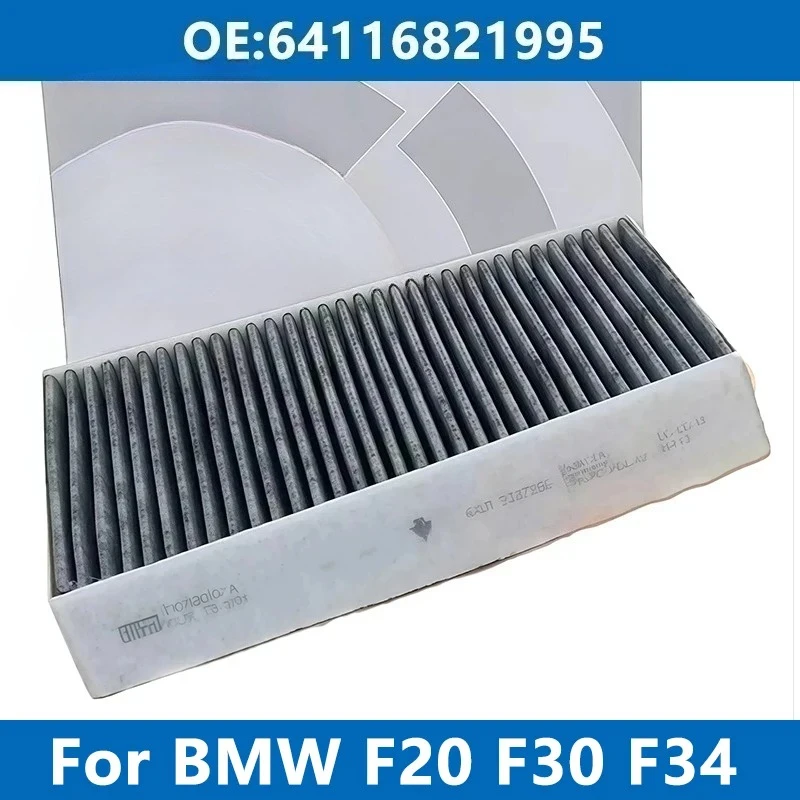 Zdjęcie: Filtr kabinowy samochodu klimatyzator 64116821995 dla BMW F20 F21 F30 F31 F32 F34 F36 116d 218d 320i 325d 328 330i węgiel aktywny