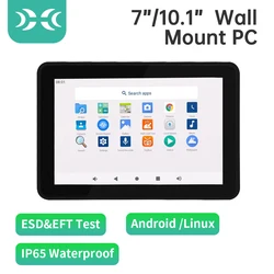 IXHUB HMI PLC Andriod Linux All In One Capacitive Touch Screen With GPIO RS232 TTL RS485 Integrated Panel IPS Monitor