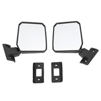Left Right Rearview Mirror Driver and Passenger Side Door Mirror for Toyota LandCruiser 70 75 78 Series 1985-2013