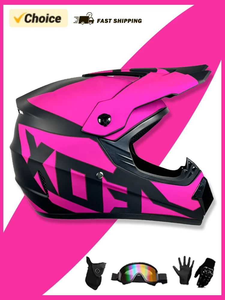 AliExpress Youth Motorcycle Helmet Children Off Road Capacete Dirt Bike Downhill ATV DH Go-kart Cross DOT Approval Mountain Bike For Kids