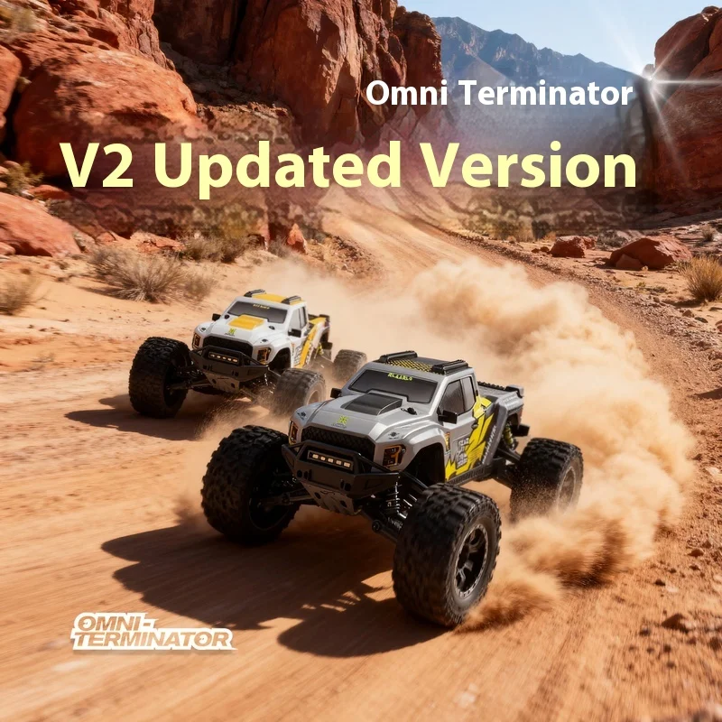 1:10 Rc Crawler Borstelloze 80 km/u RC Hogesnelheidsauto RTR Koolstofvezel V2 Bijgewerkte versie Rc Offroad 4x4 Korte vrachtwagenauto