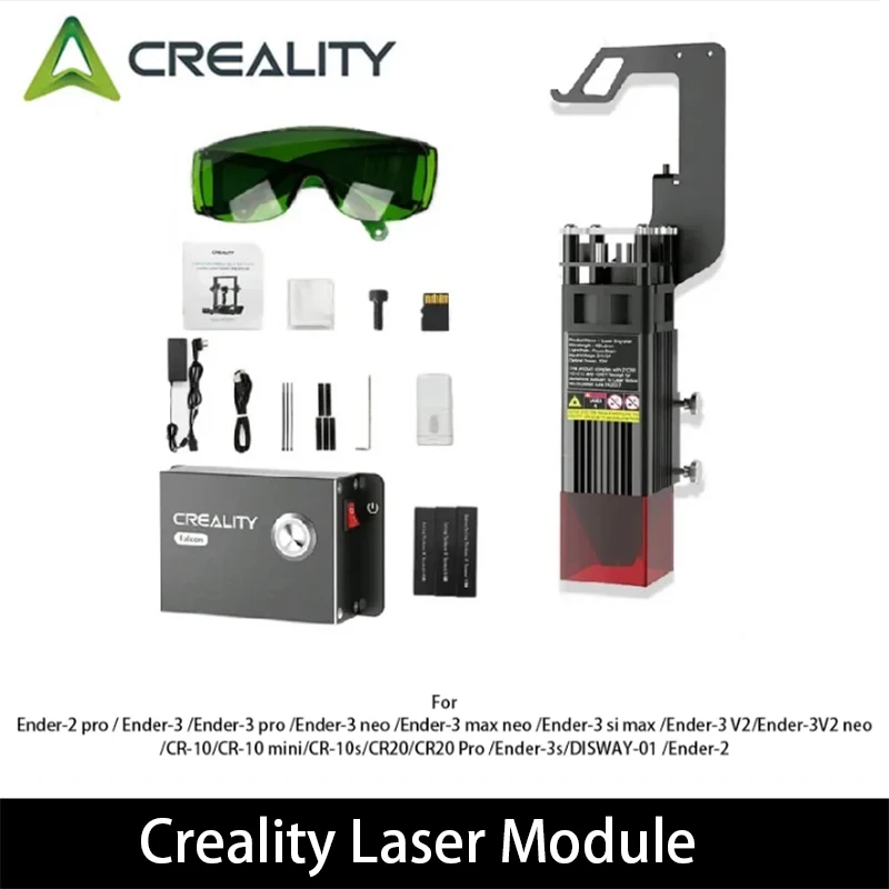 

Creality 3D Printer Parts Lossless Upgrade Laser Engraving Module Kit 10W 5W 0.06mm for Ender 3 / Neo / S1 Series CR-10 Series