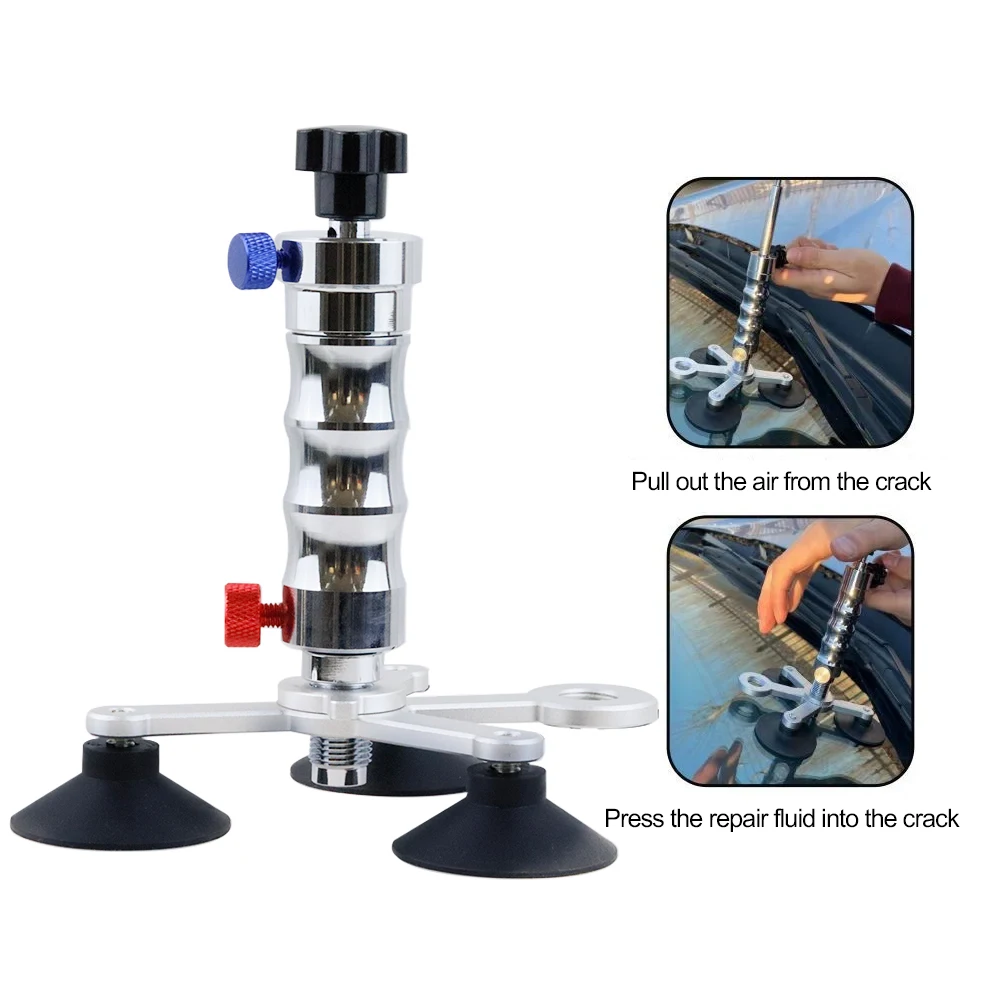 Vacuum pump glue dispenser stainless steel auto glass repair tool Auto windshield repair glass repair