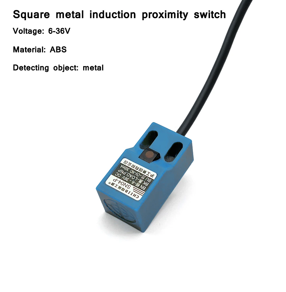 

1pcs SN04 series SN04-N SN04-N2 SN04-P SN04-P2 DC NPN PNP NO NC 4mm prism shape inductive proximity sensor switch blue