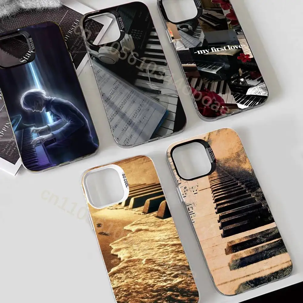 

Piano Classical Music Phone Case For iPhone 17,16,15,14,13,12,11,Pro,MAX,Plus TPU Soft To Skin-friendly Cover