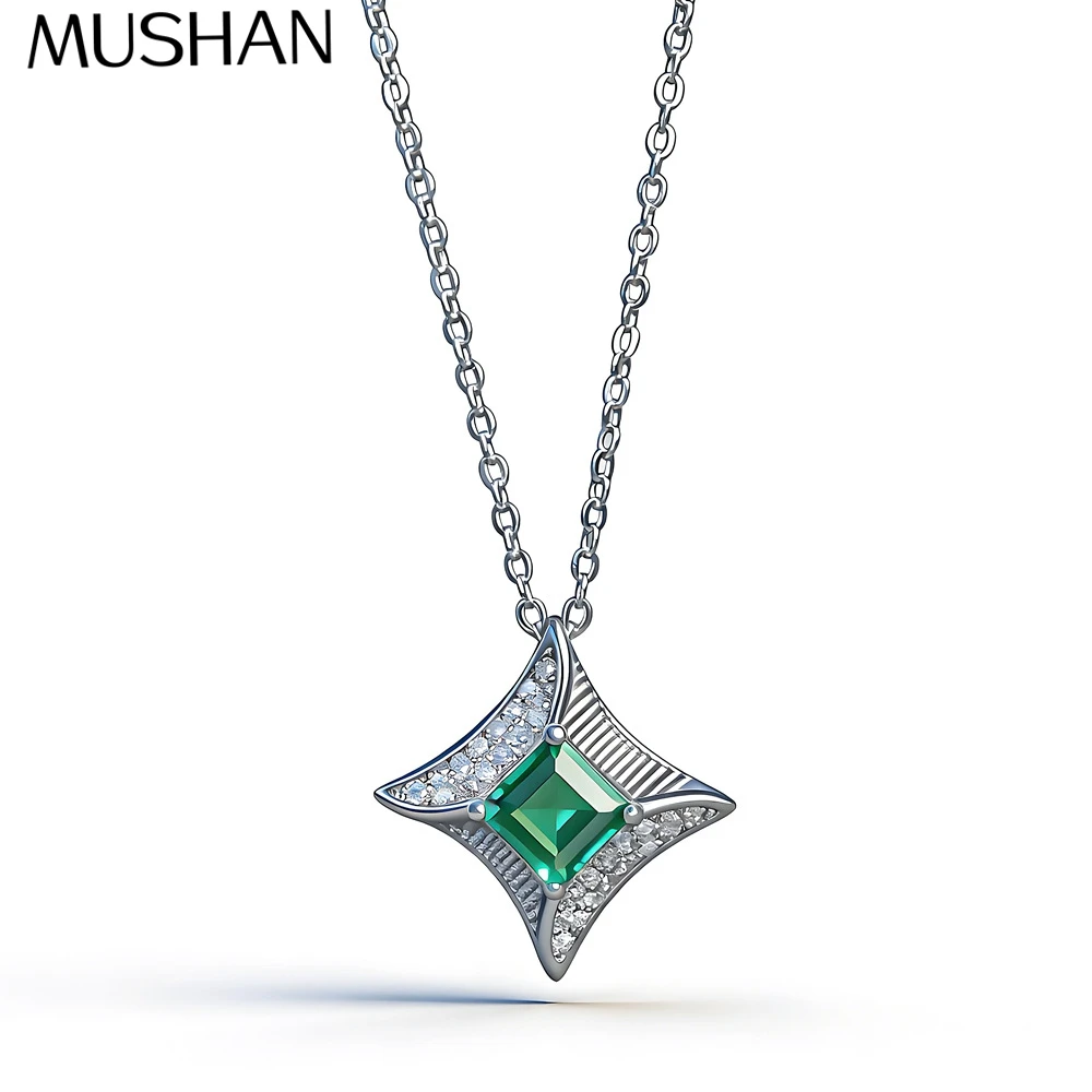

MuShan Jewelry 925 Sterling Silver Necklace Choker Chain HCD Diamonds Cocktail Party Statement Jewelry Women Necklaces Jewelry