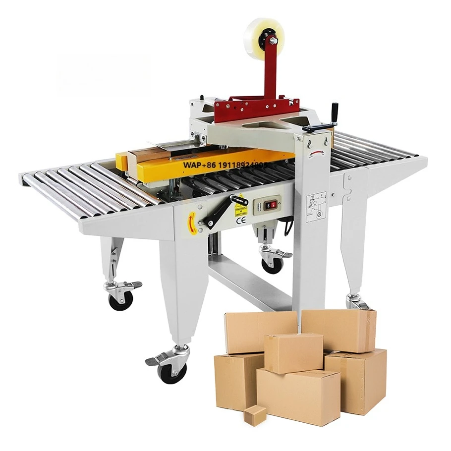 

Semi-Automatic Small Carton Sealing Machine with Gear for Beverage and Apparel Packaging Case & Box Taping & Sealing