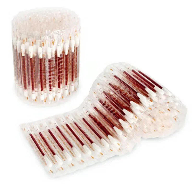 

50pcs/set Disposable Medical Iodophor Cotton Swabs Home Outdoor Disinfection Emergency Tools Multifunction Makeup Sticks Swab