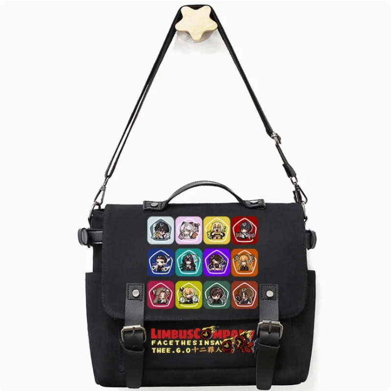 Anime Limbus Company Oxford Messenger Bag, Cosplay Schoolbag, Bolsa de ombro, Casual, Estudante, Presente para adolescentes, B816