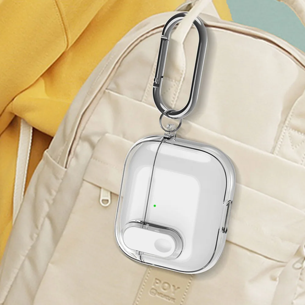 Transparent Crystal Cover For Airpods 4 2024 Case with Secure Lock for Airpods Pro 2nd 3 2 1 Clear Earphone Shockproof Cases