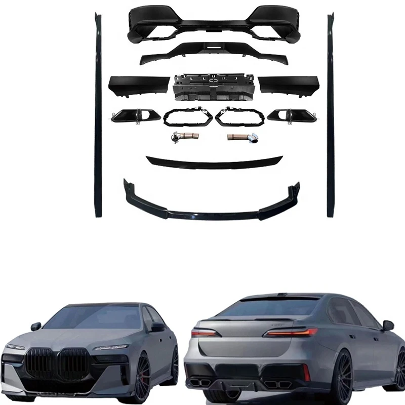 

Car Small Body Kit for G70 Upgrade to 760 M Sport Style Front Bumper Lip Rear Diffuser Side Skirts for 2023 735 740