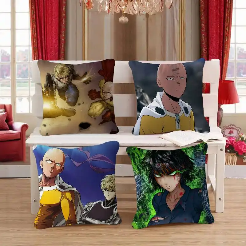 

One-P-Punch Man Cushion Cover Pillow Cover Decor Pillowcase Printed Cushion Case For Couch