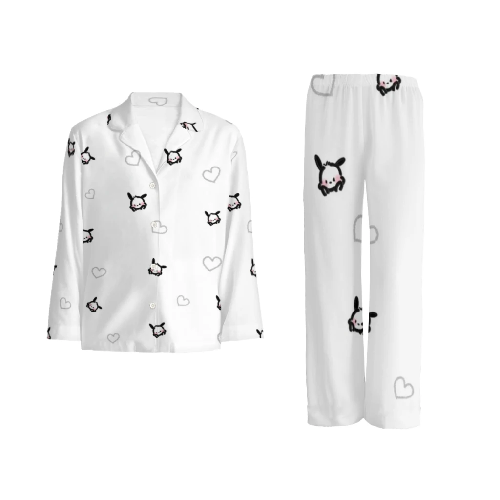 

Sanrio Kurome Complete set of printed pajamas, comfortable/cute/patterne