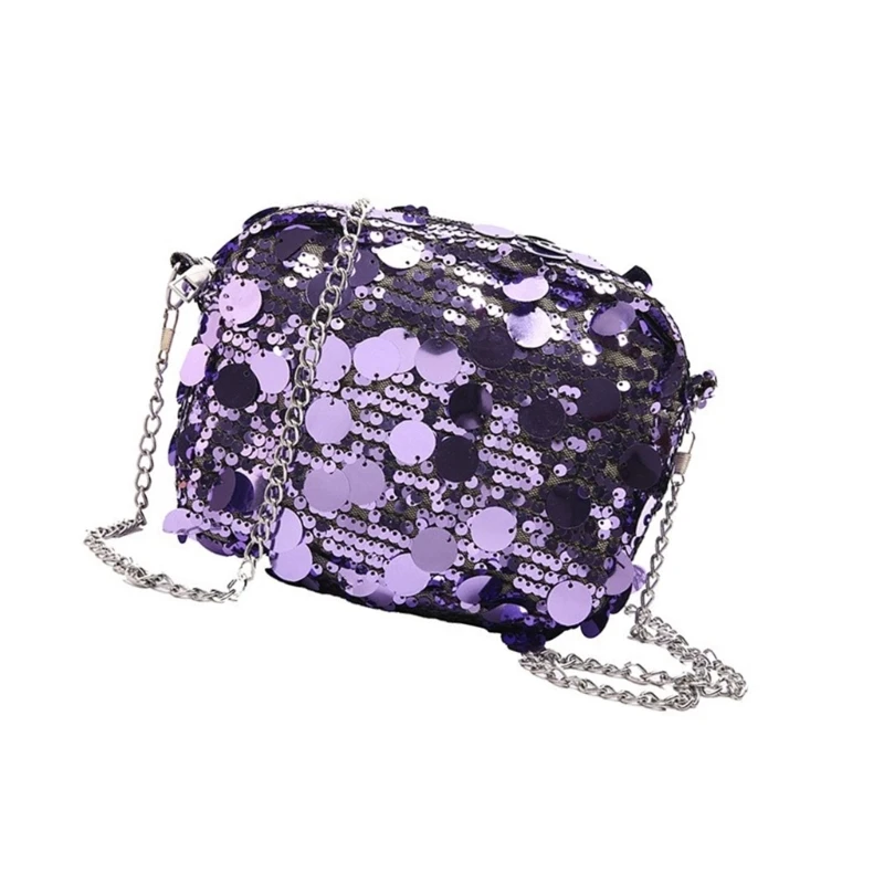 Delicate Sequined Evening Purse Handbag For Women Fashion Shoulder Bag And Crossbody Chain Bags Chain Strap