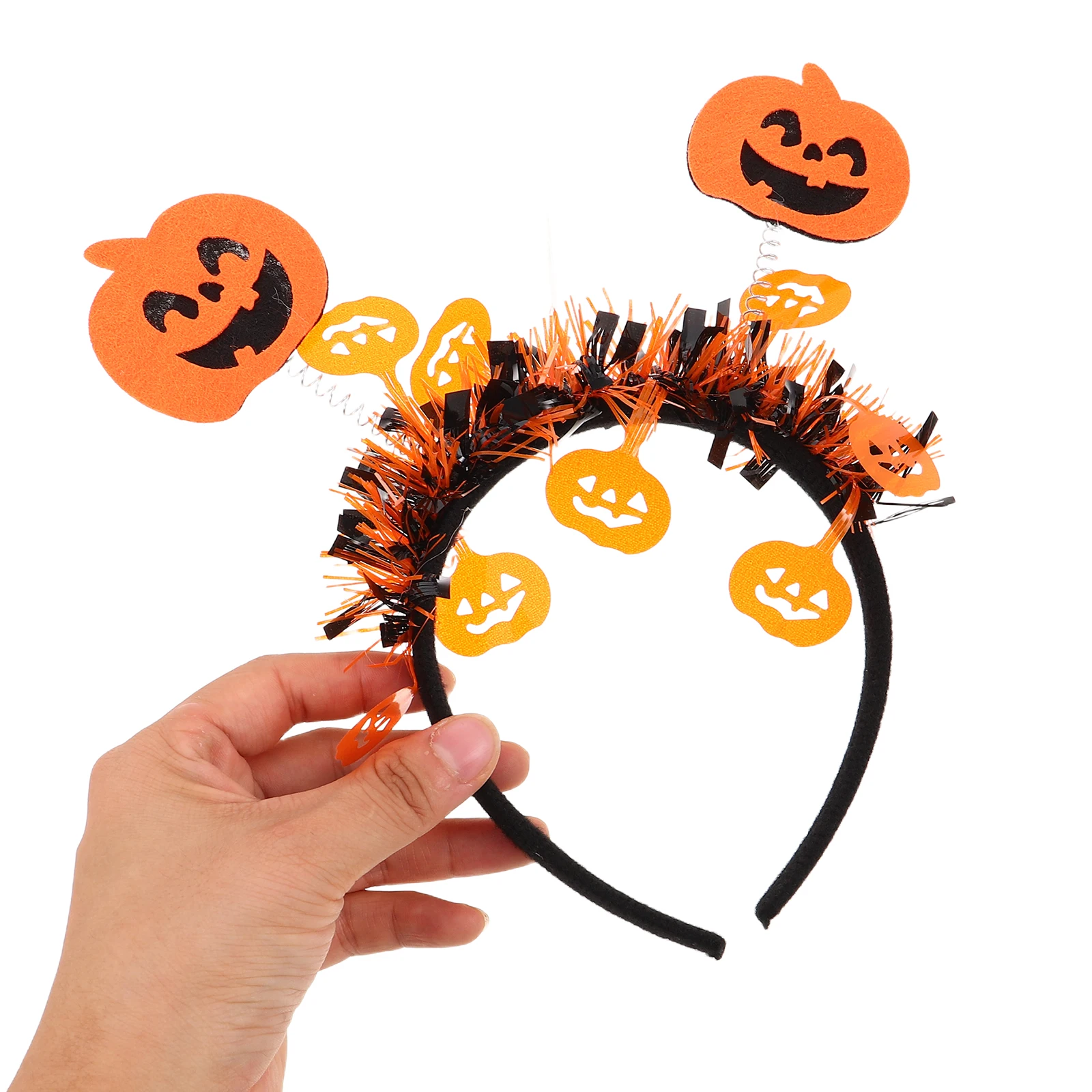 

4pcs Halloween Headbands Pumpkin Hat Cosplay Costume Pumpkin Headdress Hair Accessories Carnival Dress Up Party Headwear