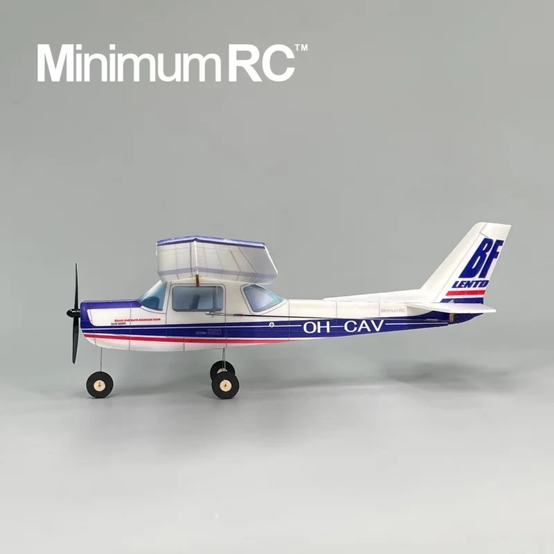 Minimumrc Hemelsblauw Cessna 152, Oefenafstandsbediening Vliegtuig met vaste vleugel Volledige set Gyro Zelfstabiliserend speelgoedvliegtuig