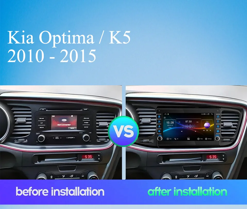 8G Ram 128GB QLED Car Radio Stereo Video Audio A/V Music DVD Player GPS Navi For Kia Optima K5 2010 - 2015 Carplay Auto DSP RDS
