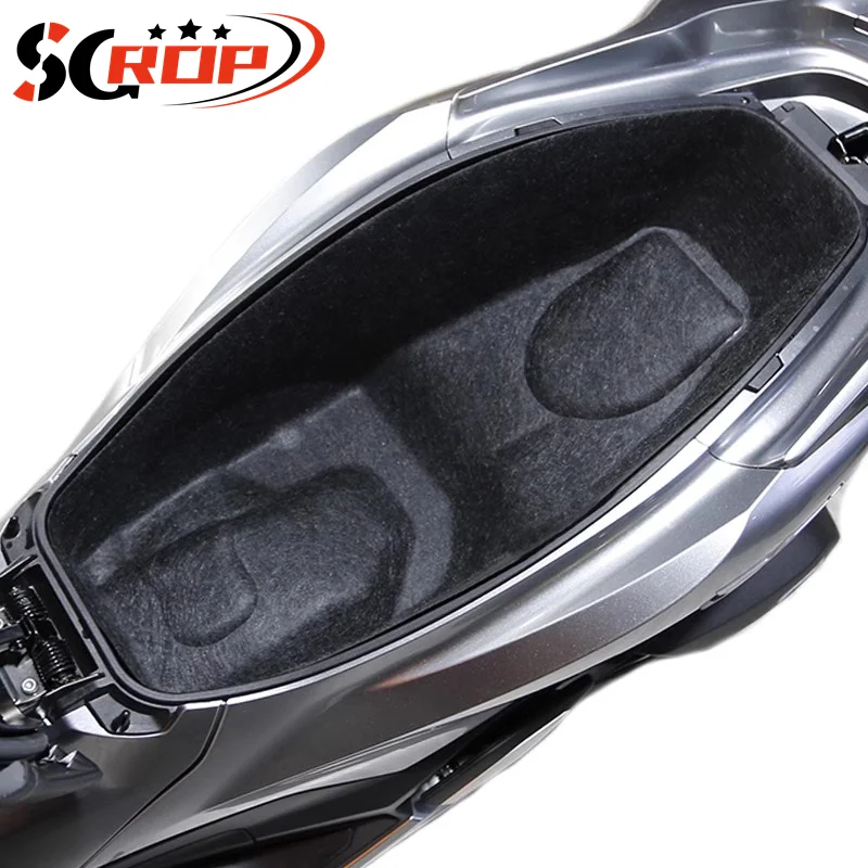 Hot Sales Motorcycle Felt Rear Seat Storage Box Liner Luggage Seat Bucket Pad Protector For PCX 160 pcx160 2021-2022 2023 2024