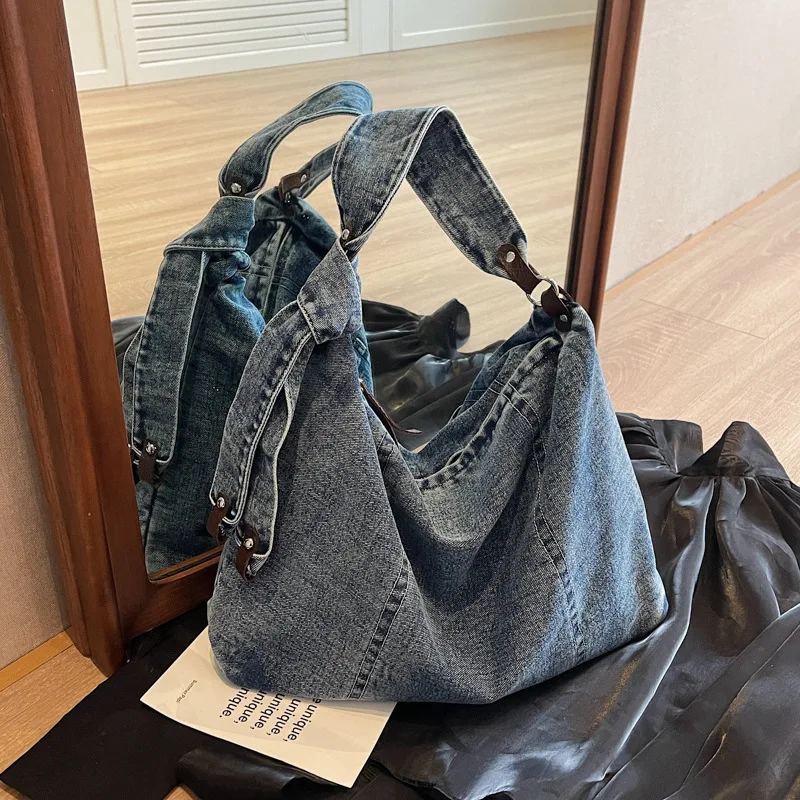 Denim Crossbody Bags for Woman Shoulder Bags Versatile Large Capacity Women Tote Bag Purse and Handbags Designer Bag  Bolsa