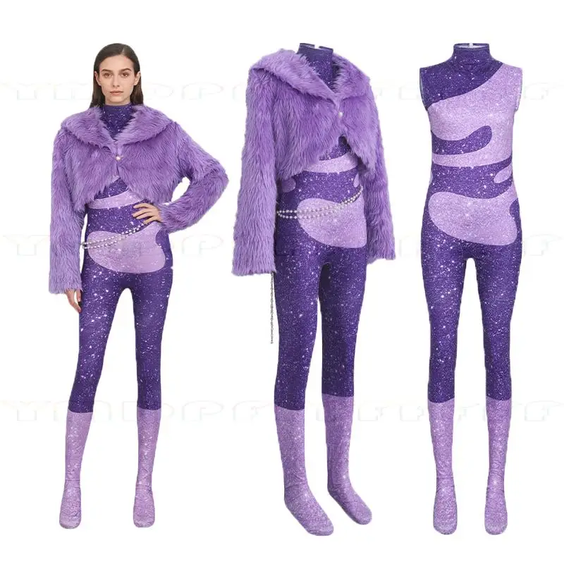 Anime Zoo 2 Antilope Rollenspiel Lila Plüschmantel Set Erwachsene Mädchen Junge Halloween Karneval Party Kostüm Neu