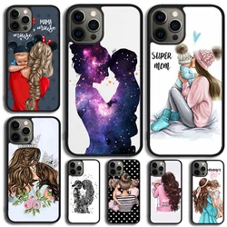 Beautiful Mother Daughter Son Phone Case Cover For iPhone 17 Air 16 15 14 SE 2020 11 12 13 Pro MAX Plus