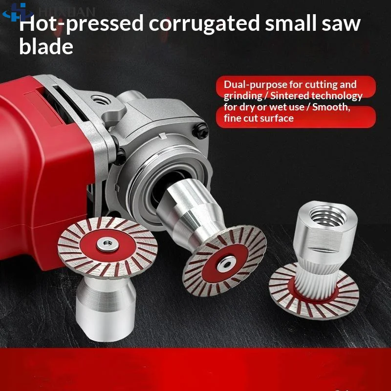 Diamond Turbo Saw Blades With Connecting Rod M14 Thread Screws For Professional Stone Engraving Masonry Slotting Tool