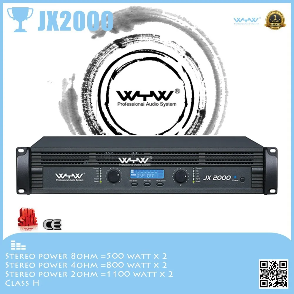 500W*2 Power Amplifier Professional Music Equipment High Power Audio Sound System For Stage DJ Band Live Show Performance