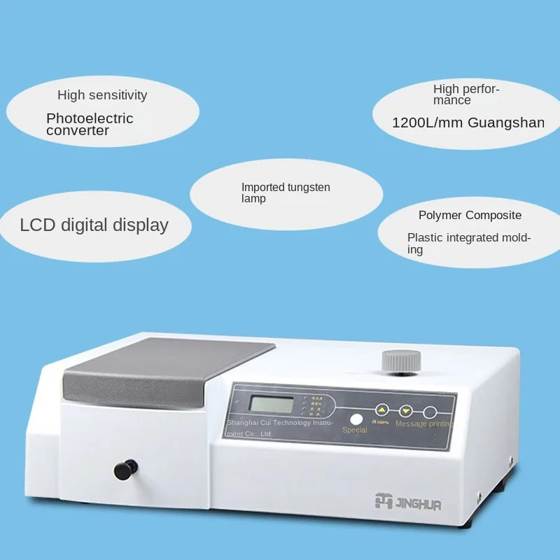 721 Lab VIS Spectrophotometer Equipment 340-1000nm Spectral Bandwidth 4nm Distance