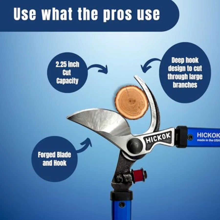 Loppers شديدة التحمل لتقليم الأشجار وقطع الفروع بمقبض طويل 42 بوصة: مقصات تشذيب خفيفة الوزن من الألومنيوم للمحترفين