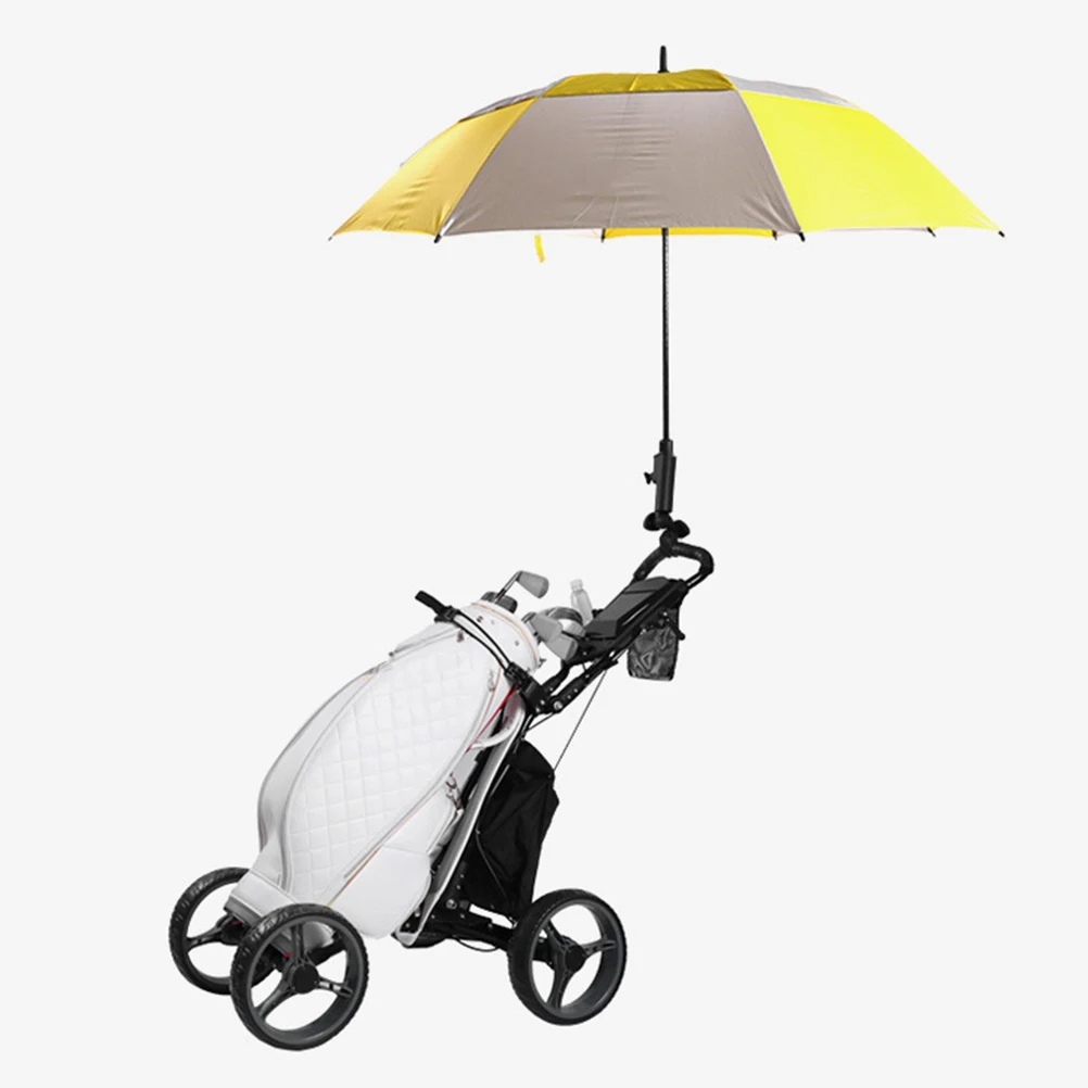 

Rain Umbrella Compact Durable Plastic Adjustable Golf Cart Trolley Umbrella Mounting Holder For Golfs Cart Stand Mount Support