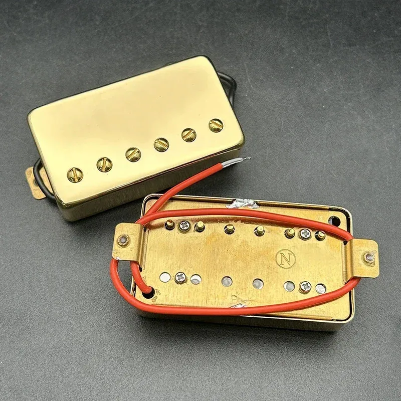 

Двойной звукосниматель для электрогитары L/P, латунный корпус, золотой цвет