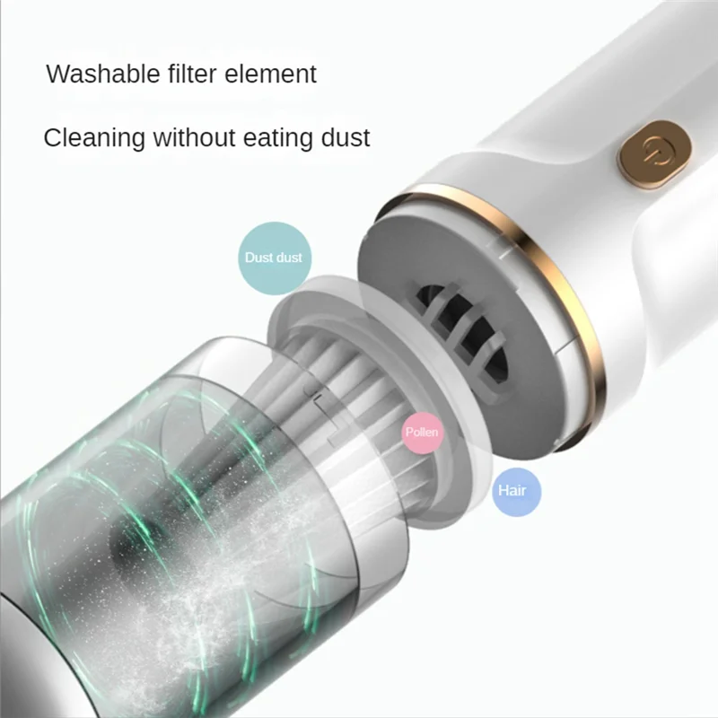 Mini aspirateur de voiture sans fil, nettoyeur de véhicule domestique à usage touristique
