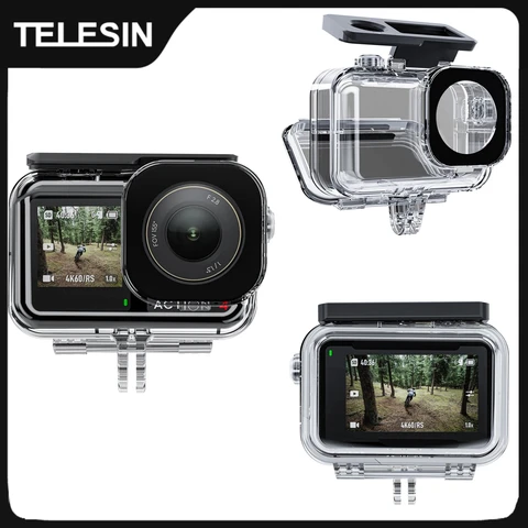 Водонепроницаемый чехол TELESIN для DJI OSMO Action 3/4/5Pro до 45 м — изображение продукта