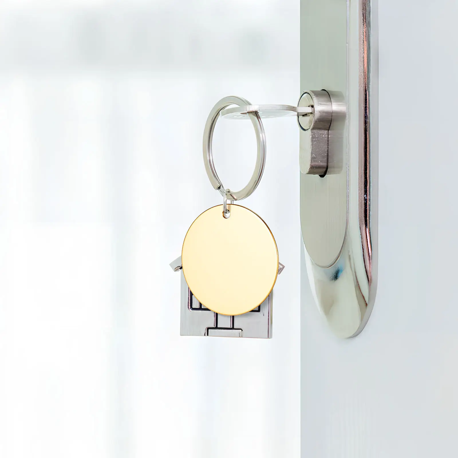 

10Pcs Stainless Steel Flat Round Pendant Charms Blank Disc Tags for Jewelry Making Engraving DIY Keychain Bracelet Decorations