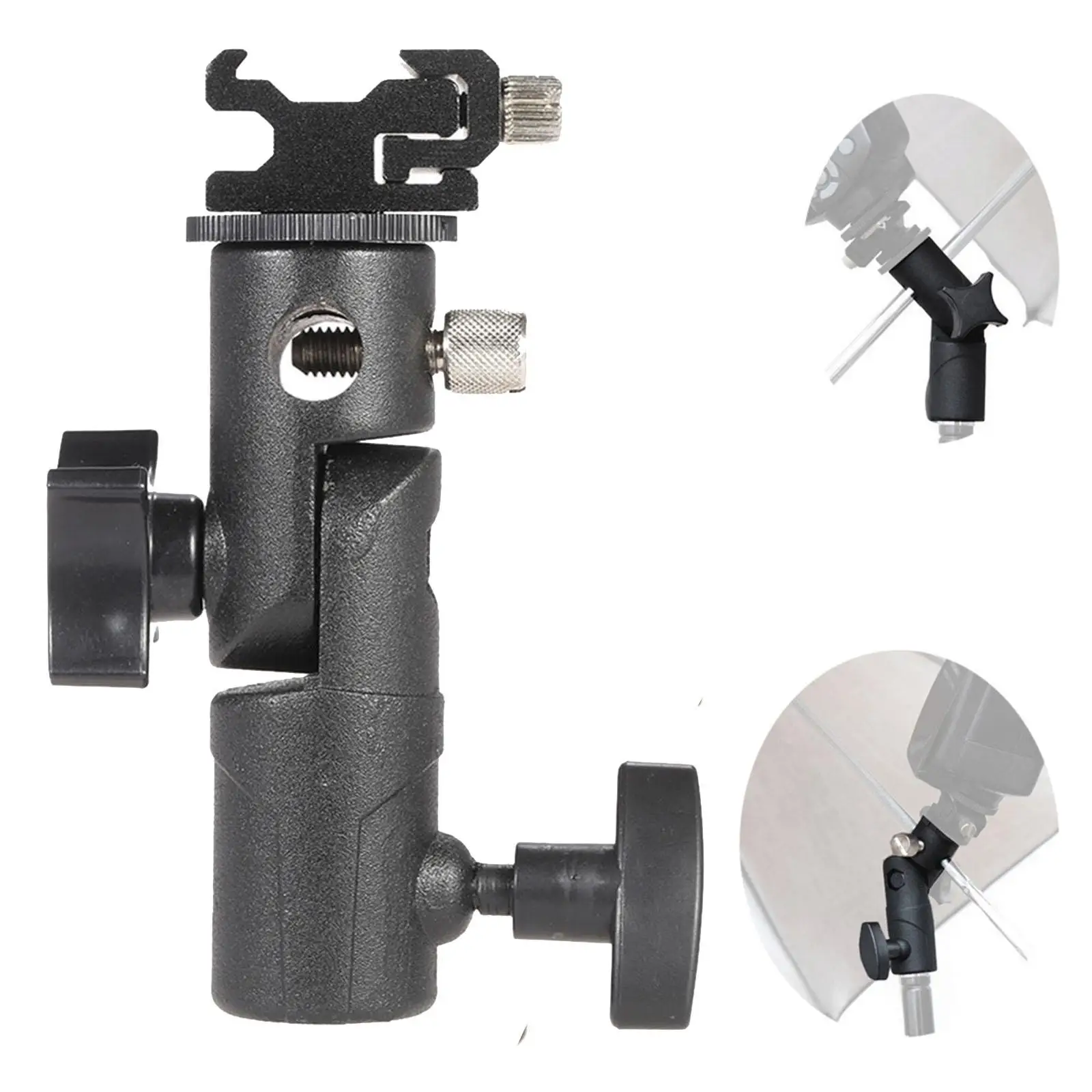 DSLR Cameras Mount Clamp Adapter 1/4 Screw Flash Flash Light Clamp Holder